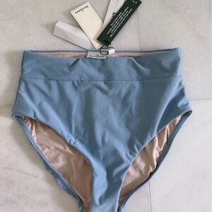 Hermoza Sky Blue Bikini Bottoms with Nude Interior